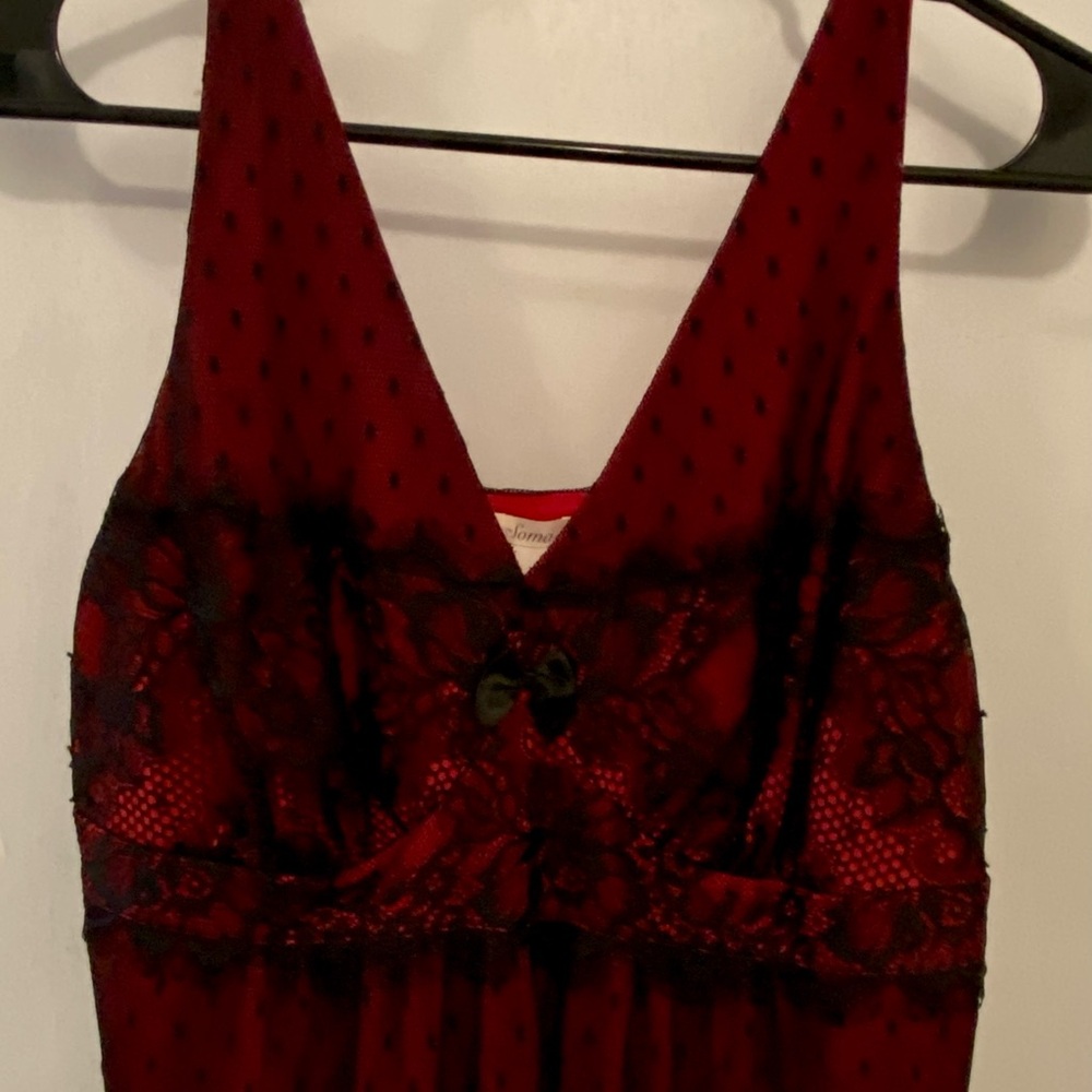 Soma sexy red and Black Lace short nightie! New with tags - Picture 9 of 9